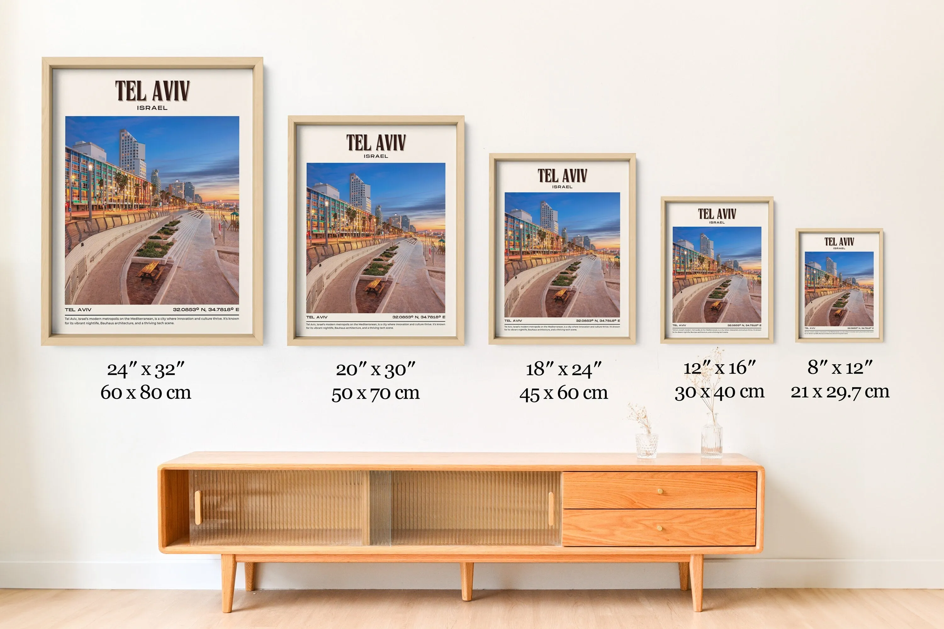 Tel Aviv Vintage Wall Art, Israel