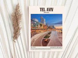 Tel Aviv Vintage Wall Art, Israel