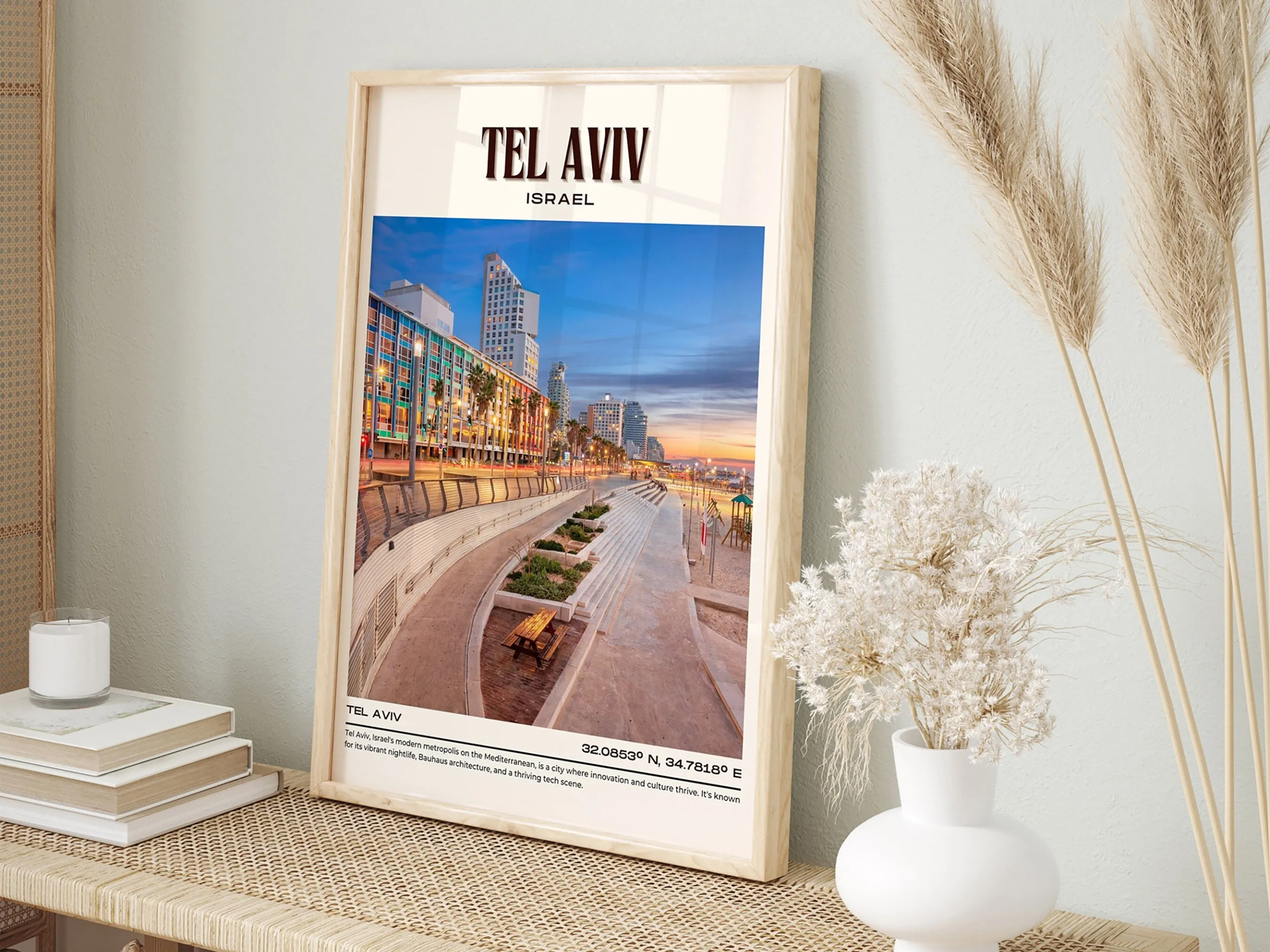 Tel Aviv Vintage Wall Art, Israel