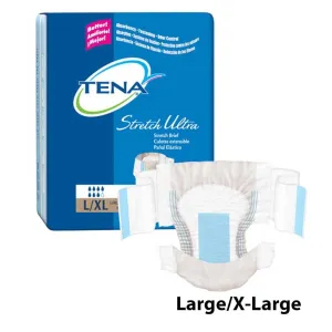 Tena Ultra Stretch Briefs Size Large/XL Case/72 (2 bags of 36)