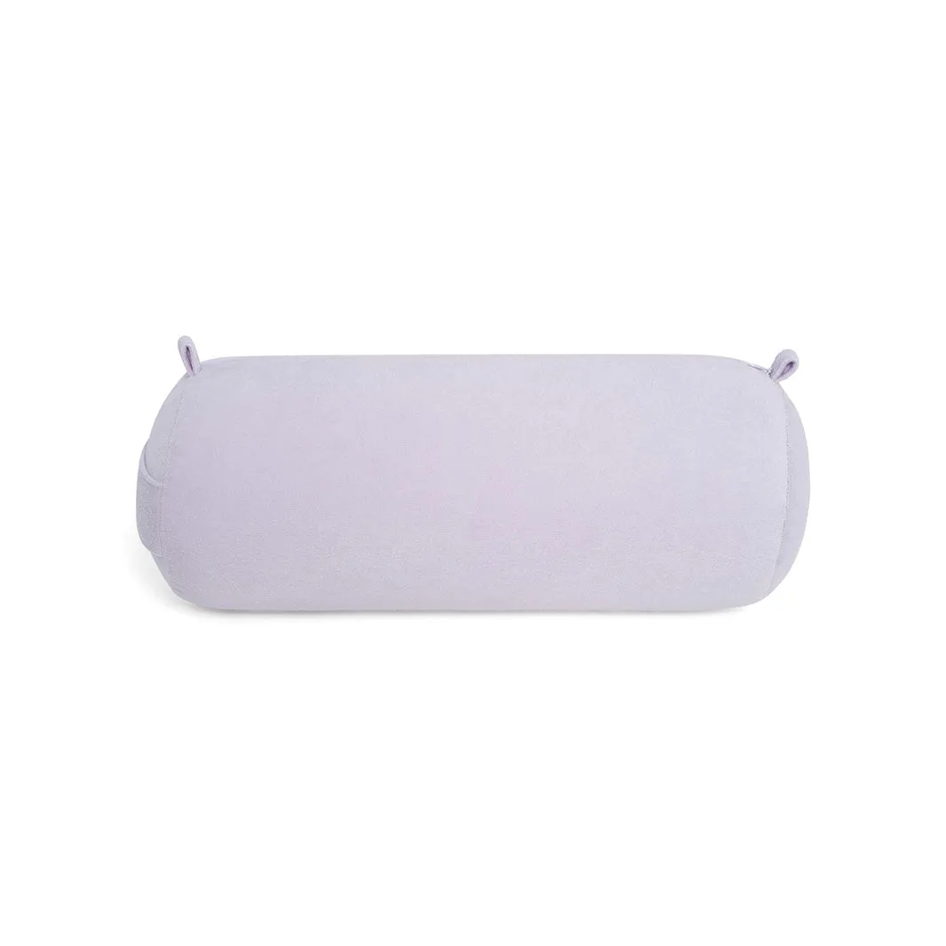 Terry Towelling Inflatable Beach Pillow - Purple Heather