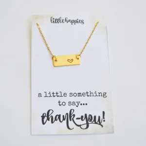 Thank You Gift, Appreciation Gift, Thank You Gift for Friend, Gratitude Necklace, Thank You Necklace, Appreciation Gifts for Friends