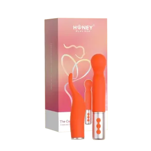 THE NAUGHTY COLLECTION Interchangeable Heads Vibrator Orange