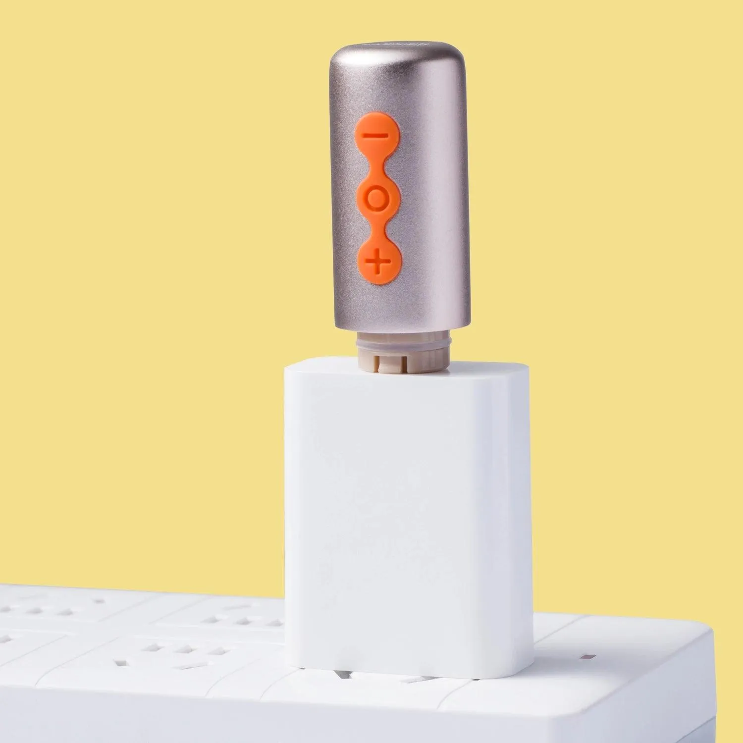 THE NAUGHTY COLLECTION Interchangeable Heads Vibrator Orange