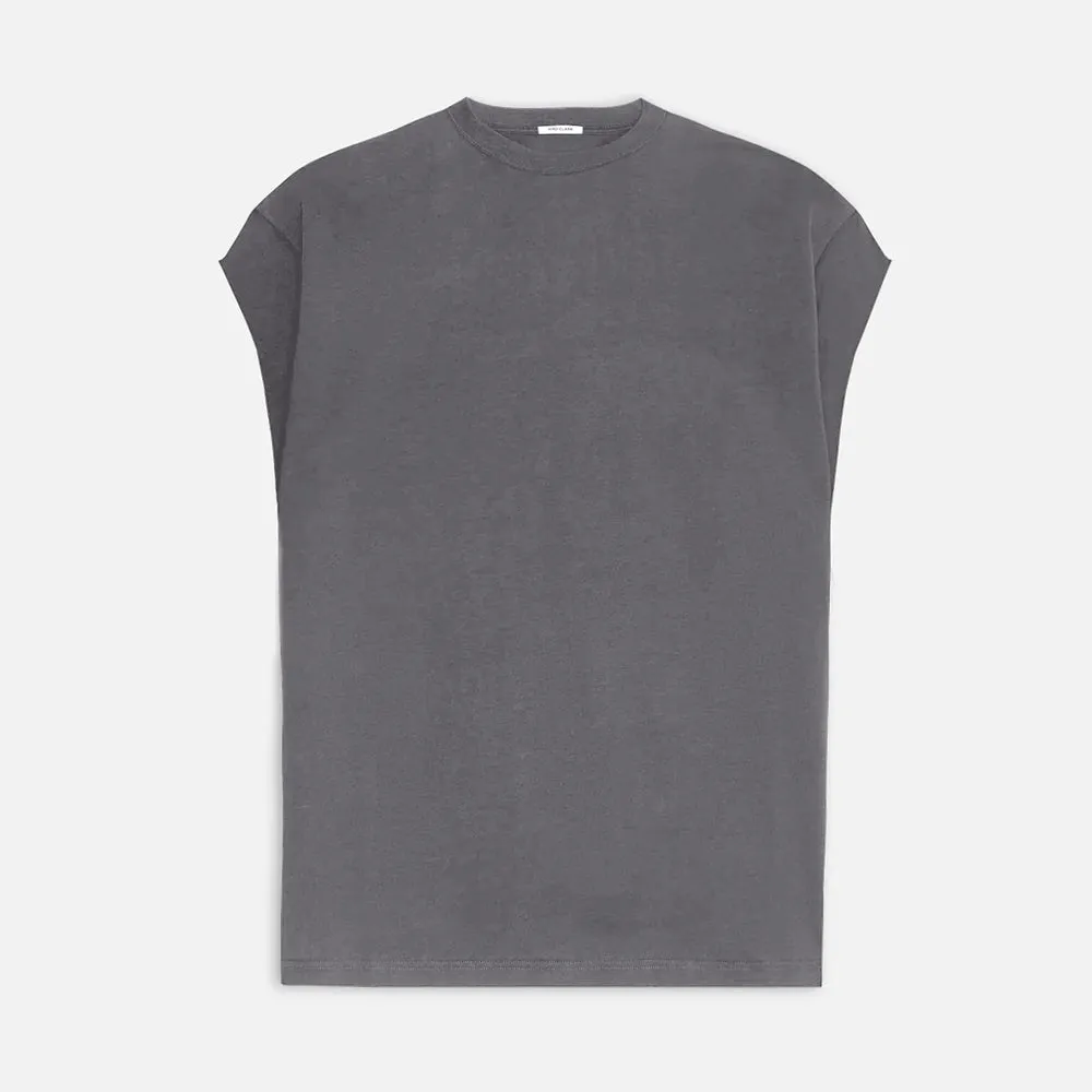 The Sleeveless Tee //  Morning Grey // Hand-Dyed Exclusive