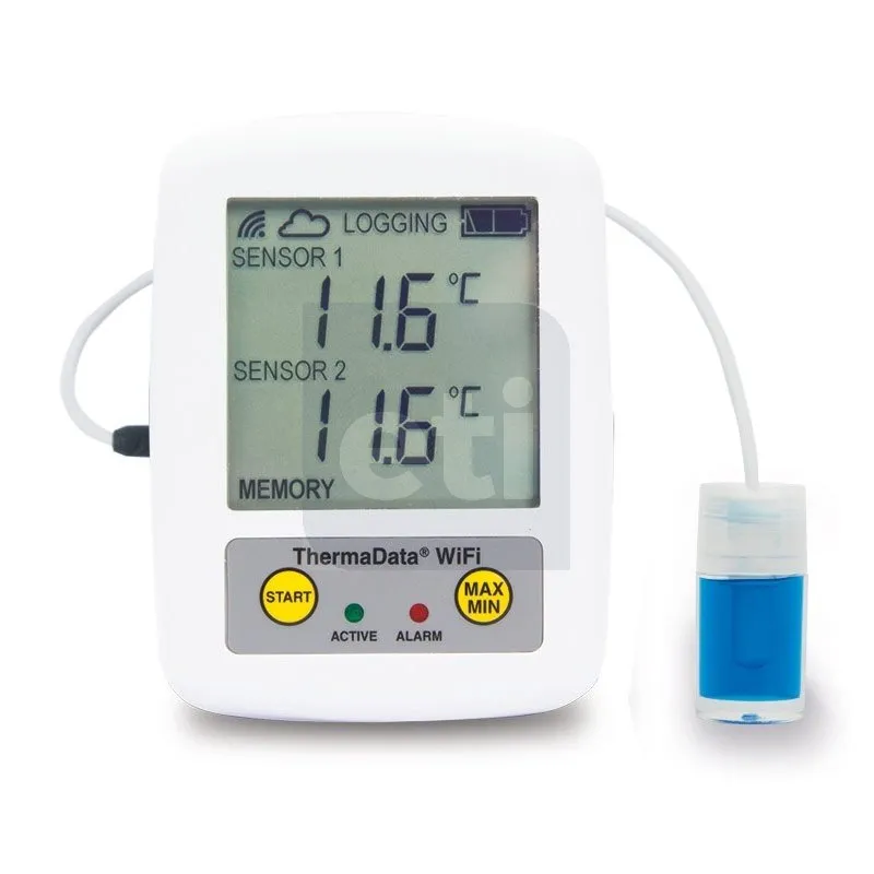 ThermaData Pharm vaccine data loggers - WIFI / SMS / EMAIL