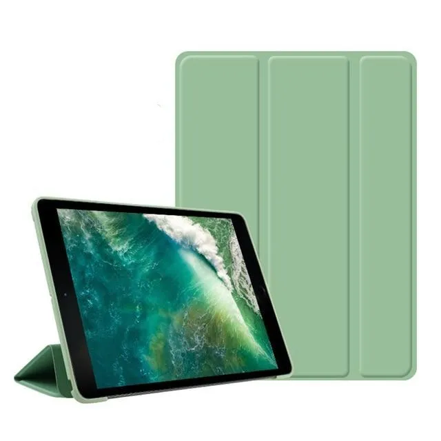 Three-fold Cover for iPad Air 2 Case for iPad Air 1/2/3 Pro10.5 Mini 1/2/3/4/5 7th Gen 10.2