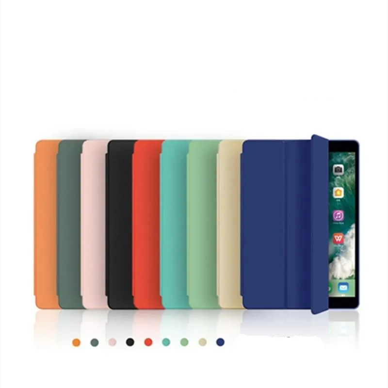 Three-fold Cover for iPad Air 2 Case for iPad Air 1/2/3 Pro10.5 Mini 1/2/3/4/5 7th Gen 10.2