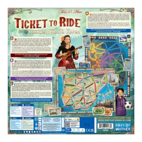 Ticket to Ride Map Collection Volume 8 Iberia & South Korea