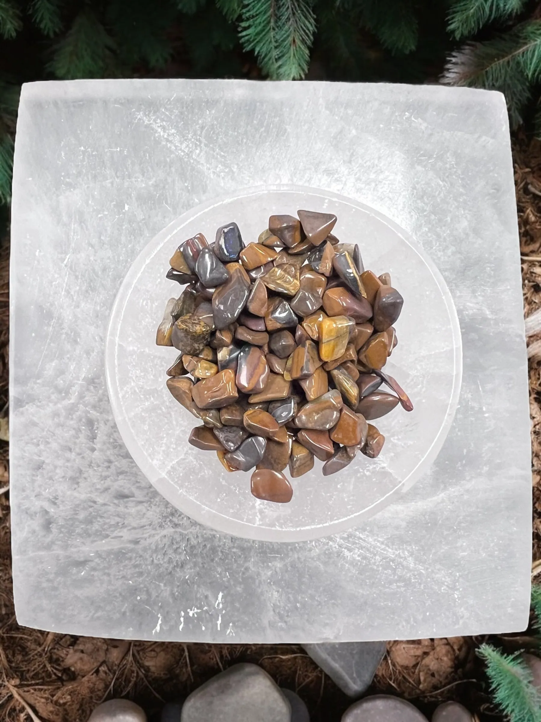 Tigers Eye Gemstone Chips