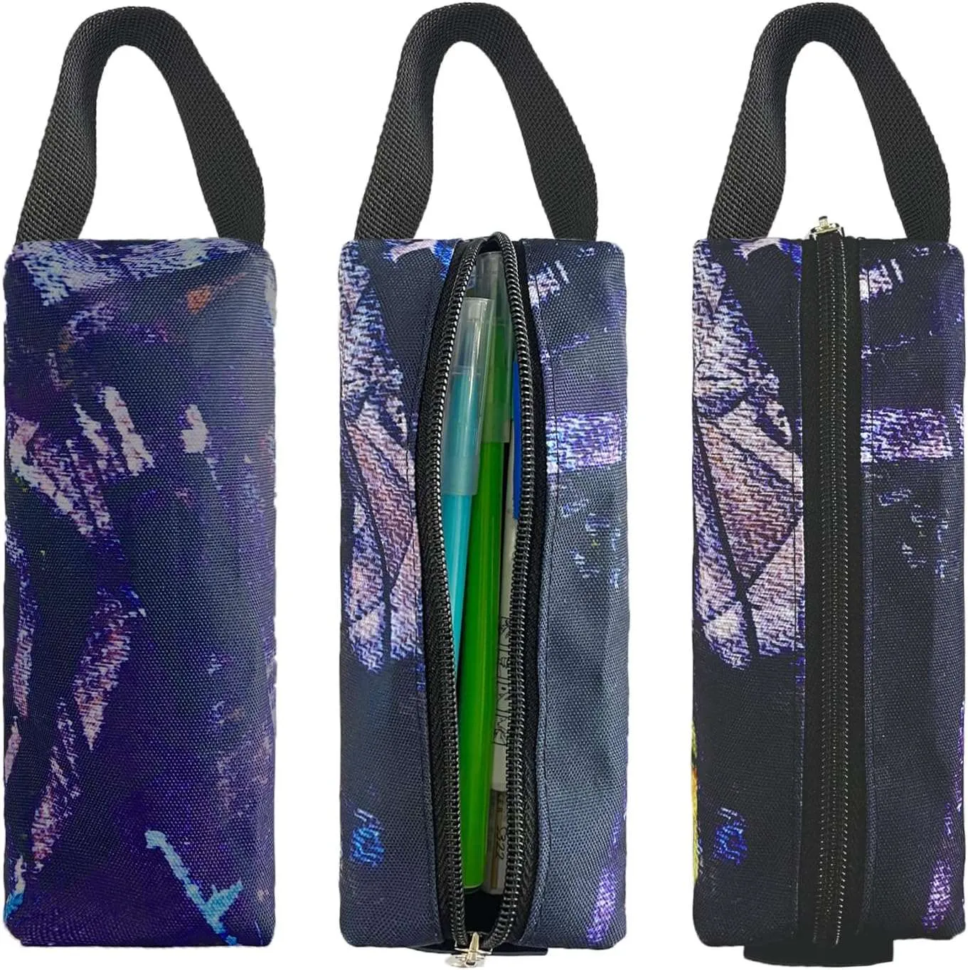 Tilami Blue Letters Rolling Backpack 18 Inch with Pencil Case