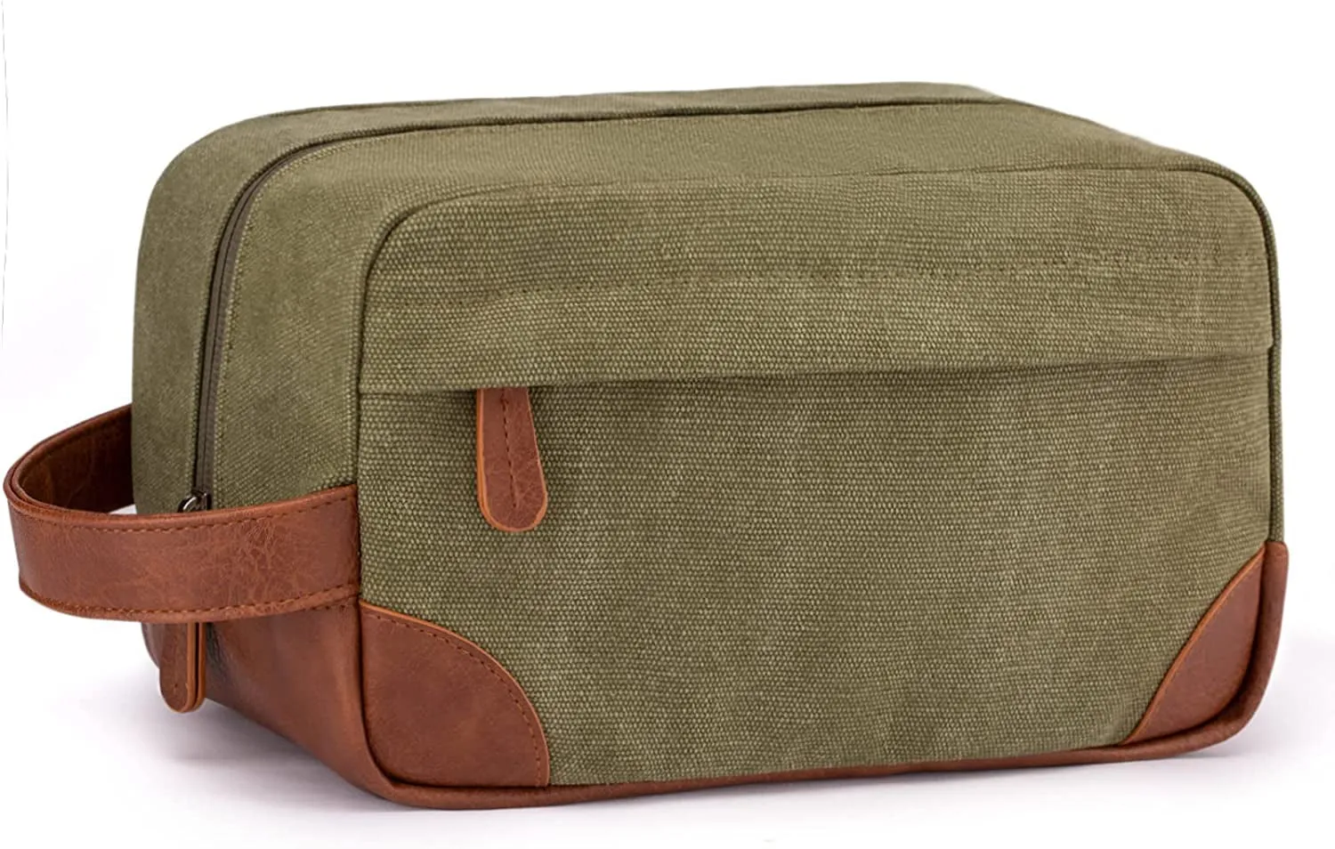 Toiletry Bag Hanging Dopp Kit for Men Water Resistant Canvas Shaving Bag with Large Capacity for Travel- Black