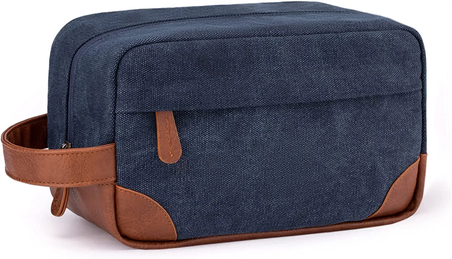 Toiletry Bag Hanging Dopp Kit for Men Water Resistant Canvas Shaving Bag with Large Capacity for Travel- Black