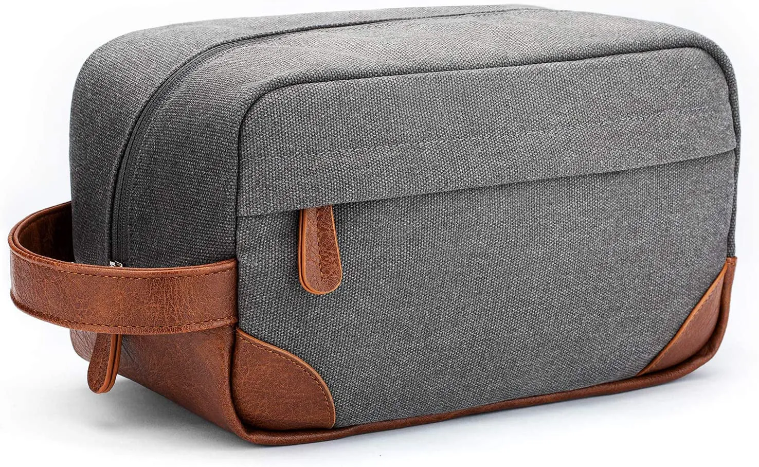 Toiletry Bag Hanging Dopp Kit for Men Water Resistant Canvas Shaving Bag with Large Capacity for Travel- Black