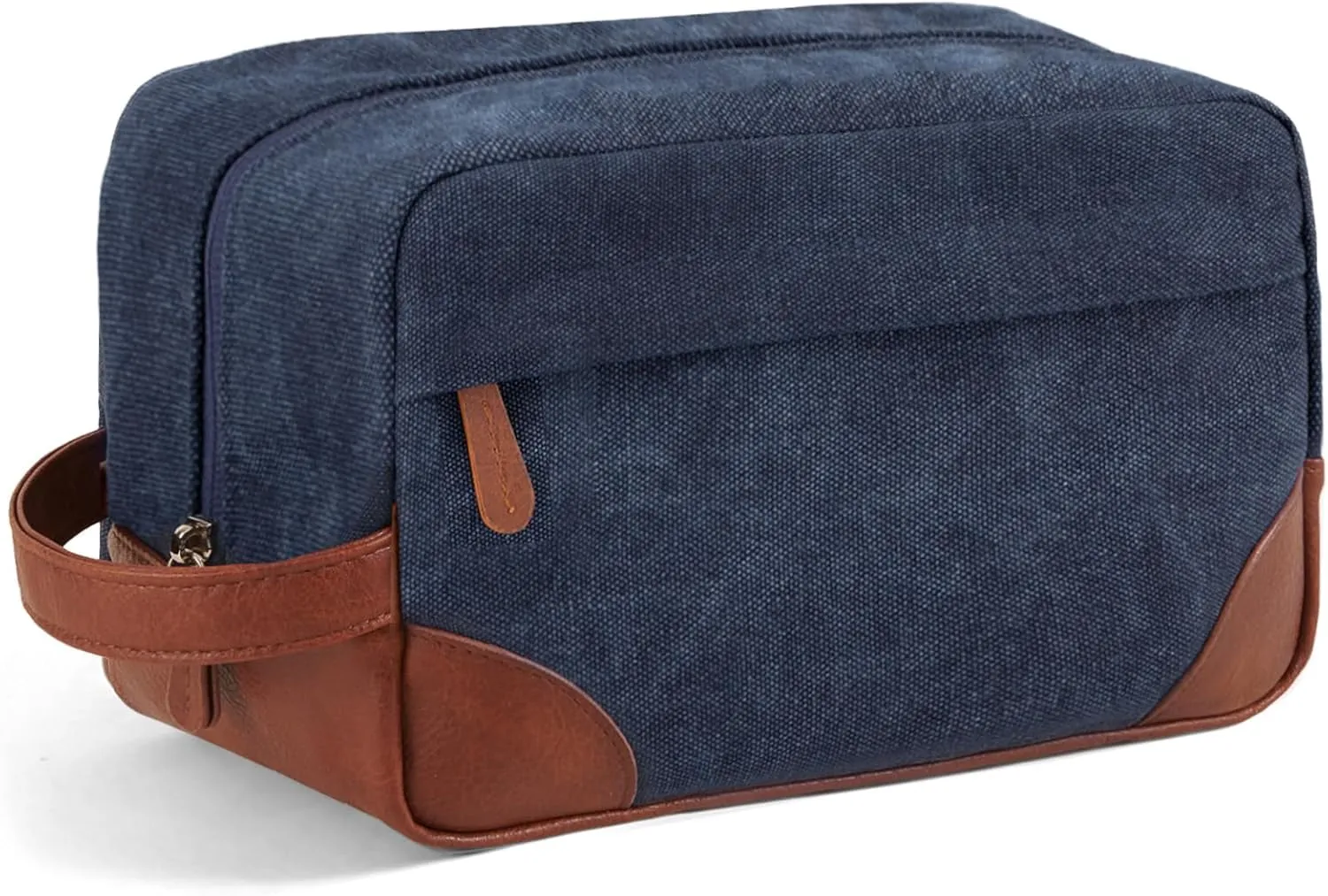 Toiletry Bag Hanging Dopp Kit for Men Water Resistant Canvas Shaving Bag with Large Capacity for Travel- Black
