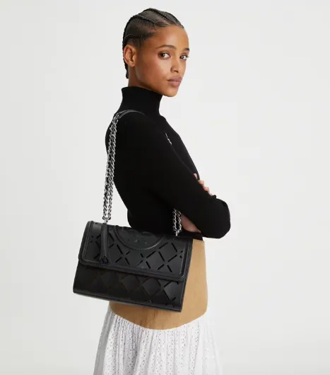 Tory Burch Fleming Diamond Small Convertible Shoulder Bag – 88154