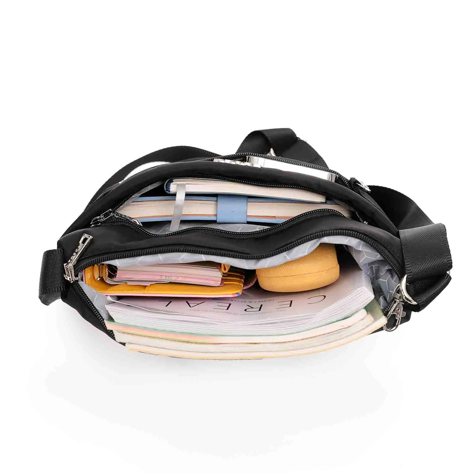 Tosca Anti-Theft Shoulder Bag Square Black
