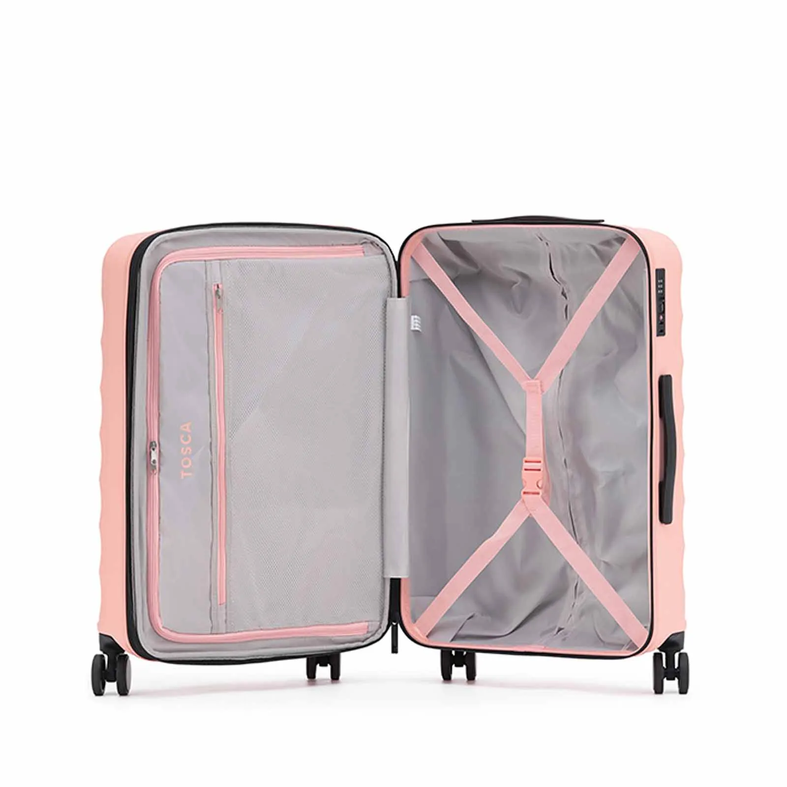 Tosca Interstellar 4W 53cm Carry-On Suitcase Peach