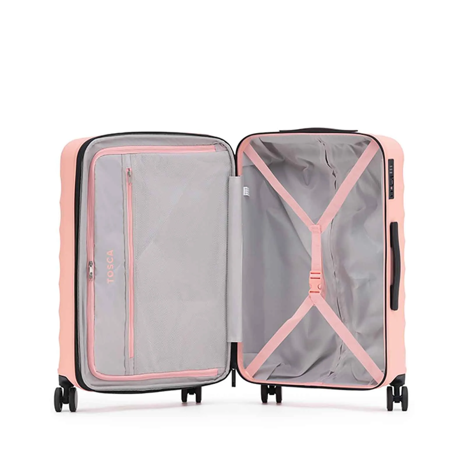 Tosca Interstellar 4W 67cm Medium Suitcase Peach