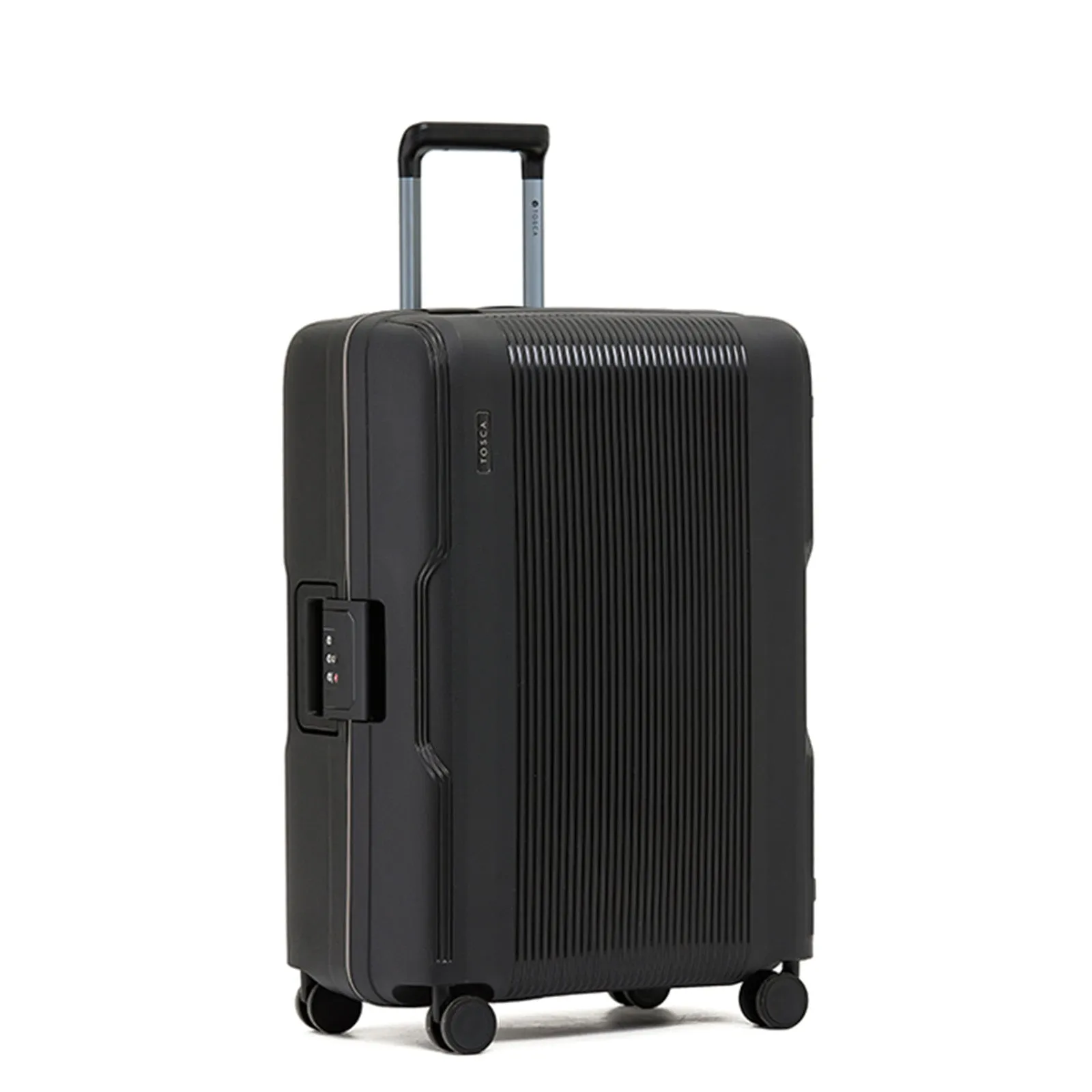 Tosca Knox 4 Wheel 66cm Medium Suitcase Black