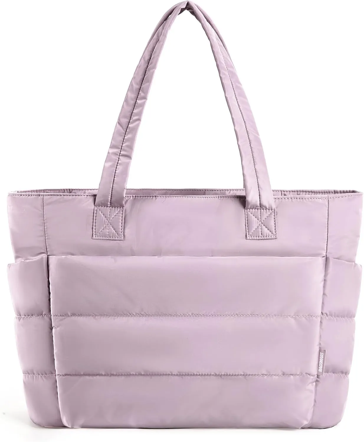 Tote Bag for Women, Lightweight Puffy Tote Bag with Compartments, Quilted Shoulder Bag Handbag for Travel, Work
