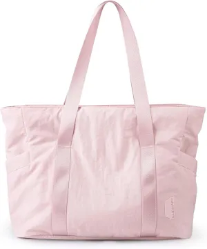 Tote Bag for Women with Zipper, Gym Tote with Compartments, Work Tote Nurse Dance Yoga Bag for Sport, Travel