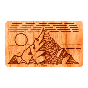Touch the Sky Wood Sticker