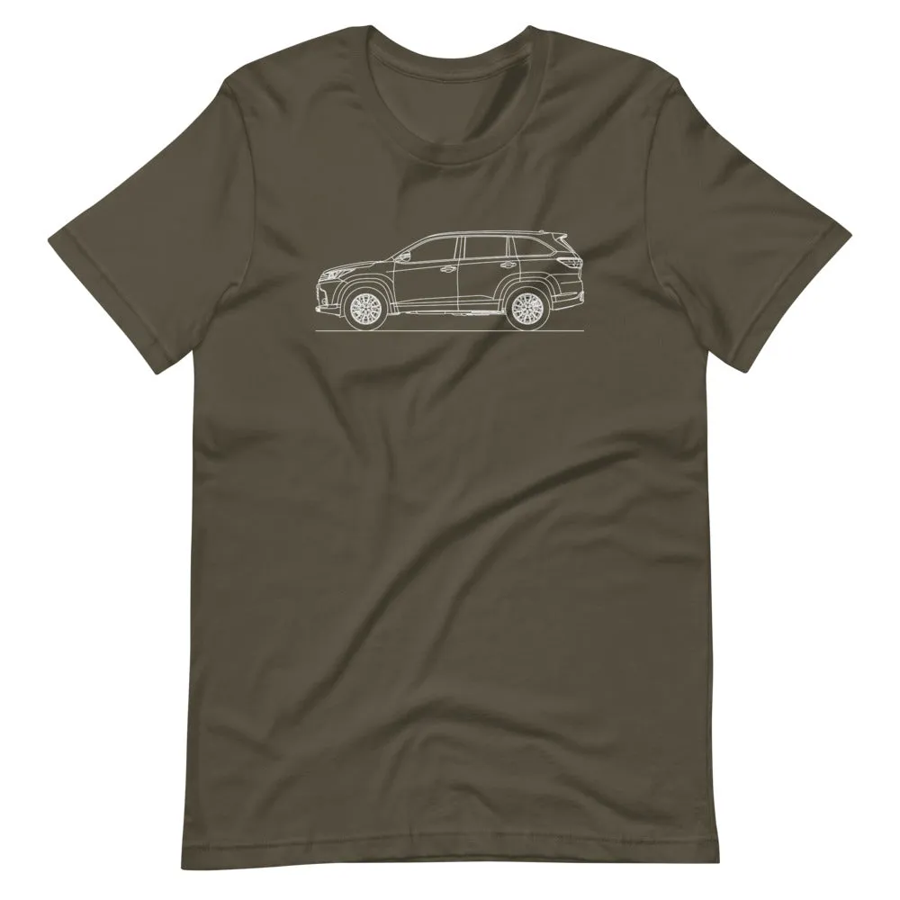 Toyota Highlander XU50 silhouette T-shirt