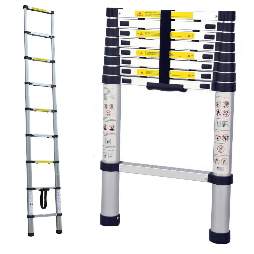 TRA - 2.6m Portable Telescopic Ladder with Carry Bag