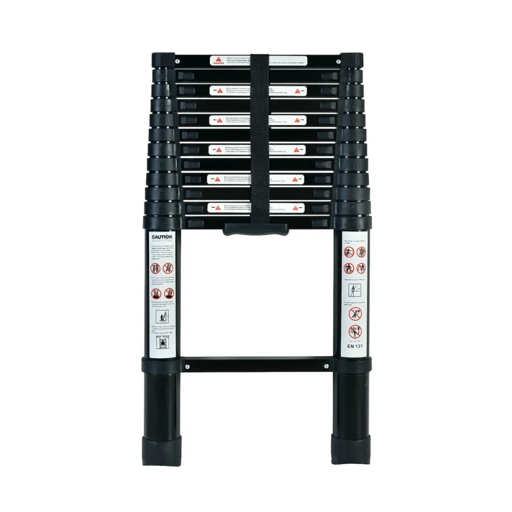 TRA - 3.8m Portable Telescopic Ladder w/ Carry Bag