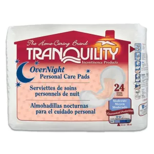 Tranquility 2382 Personal Care Pads, Overnight, Case/96 (4/24s)
