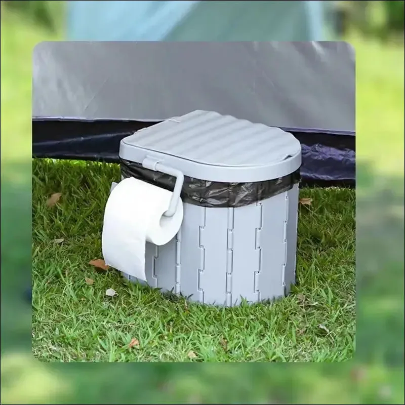 Travel bucket toilet seat portable folding toilet with lid emergency toilet car folding toilets