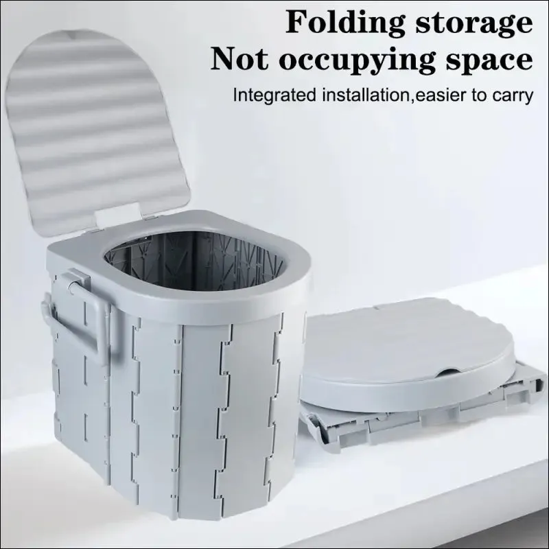 Travel bucket toilet seat portable folding toilet with lid emergency toilet car folding toilets