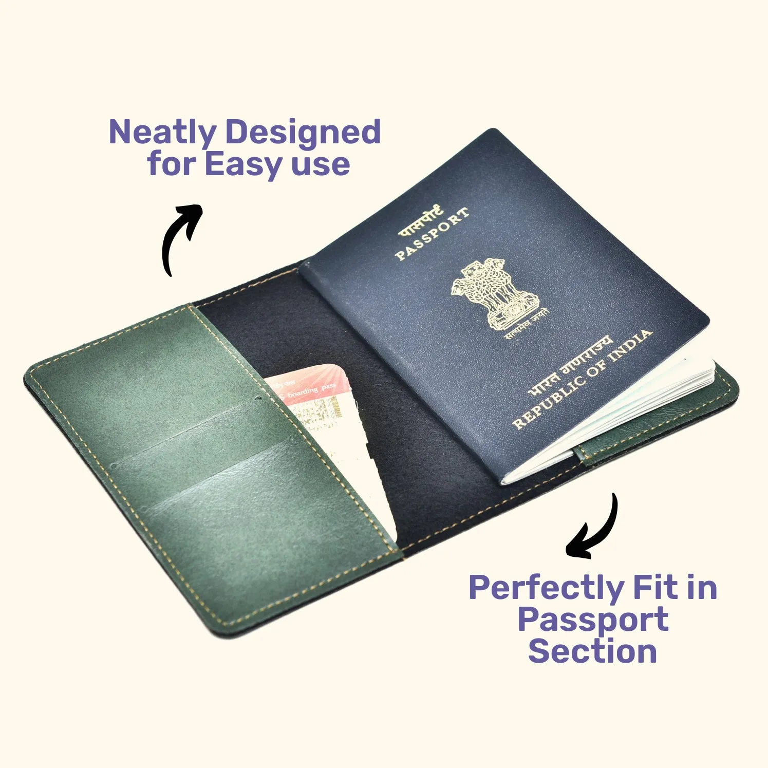 Travel Print Personalised Nexon Passport Cover 4 - Olive Green