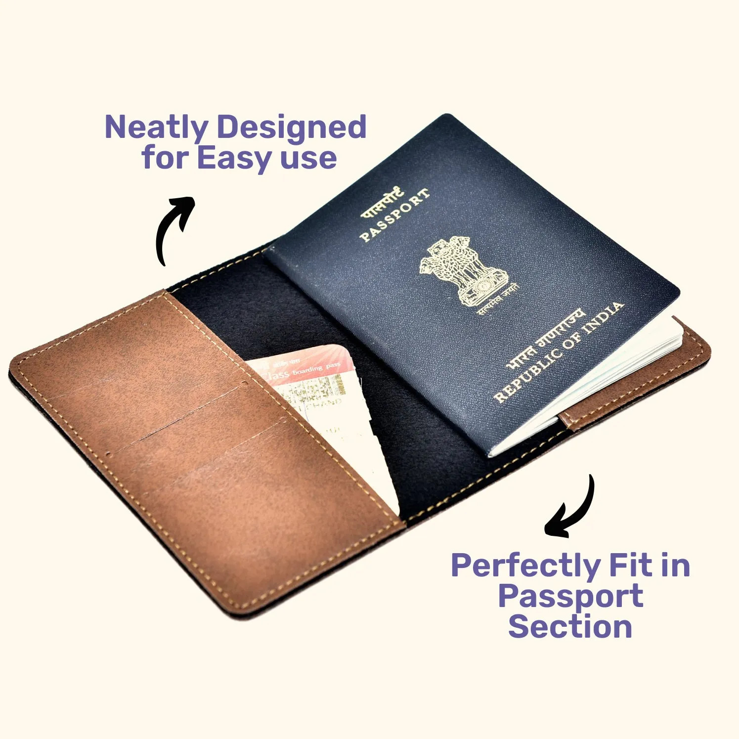 Travel Print Personalised Nexon Passport Cover 5 - Brown
