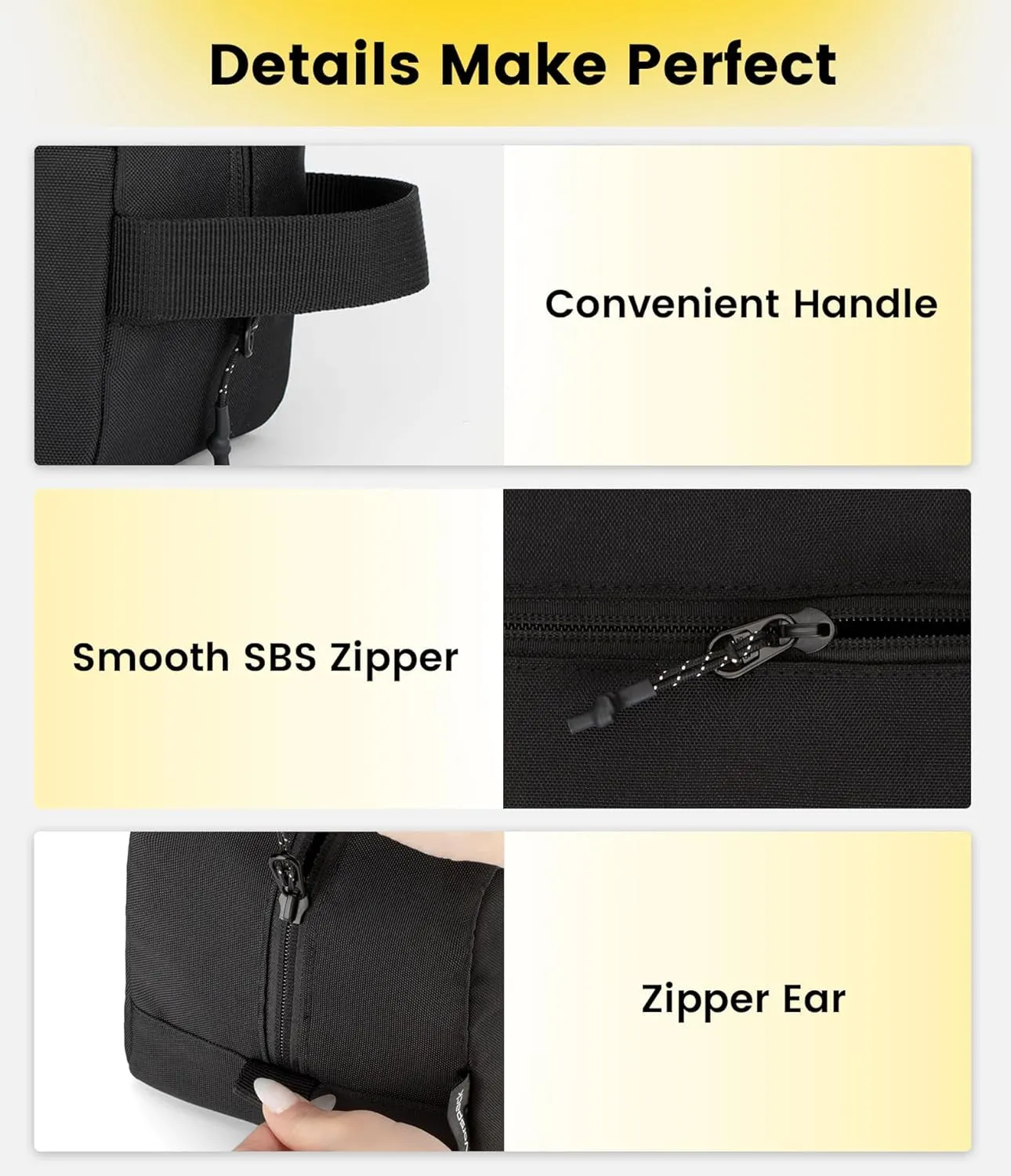 Travel Toiletry Bag for Men - Hanging Toiletries Bag Water Resistant Dopp Kit Travel Bag for Toiletries Accessories