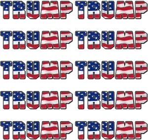 Trump American Flag Vinyl Stickers