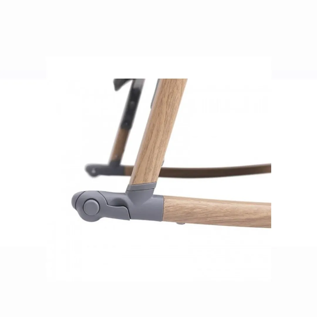 Tutti Bambini CoZee Bedside Crib - (Oak & Charcoal)  Castor  Rocking Bar - BundelPack  (1 year warranty)