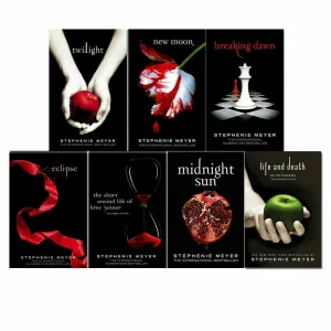 Twilight Saga Series Stephenie Meyer 7 Books Collection set Midnight Sun, Twilig