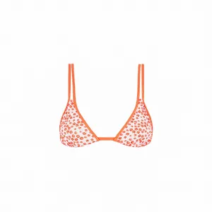 Twin Strap Bralette Bikini Top - Orange Fantasy