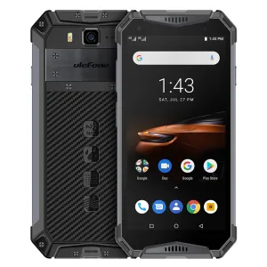 Ulefone Armor 3W IP68 Waterproof Mobile Phones Android 9.0 5.7"" Helio P70 6G 64G Face ID NFC Global Version Smartphone black