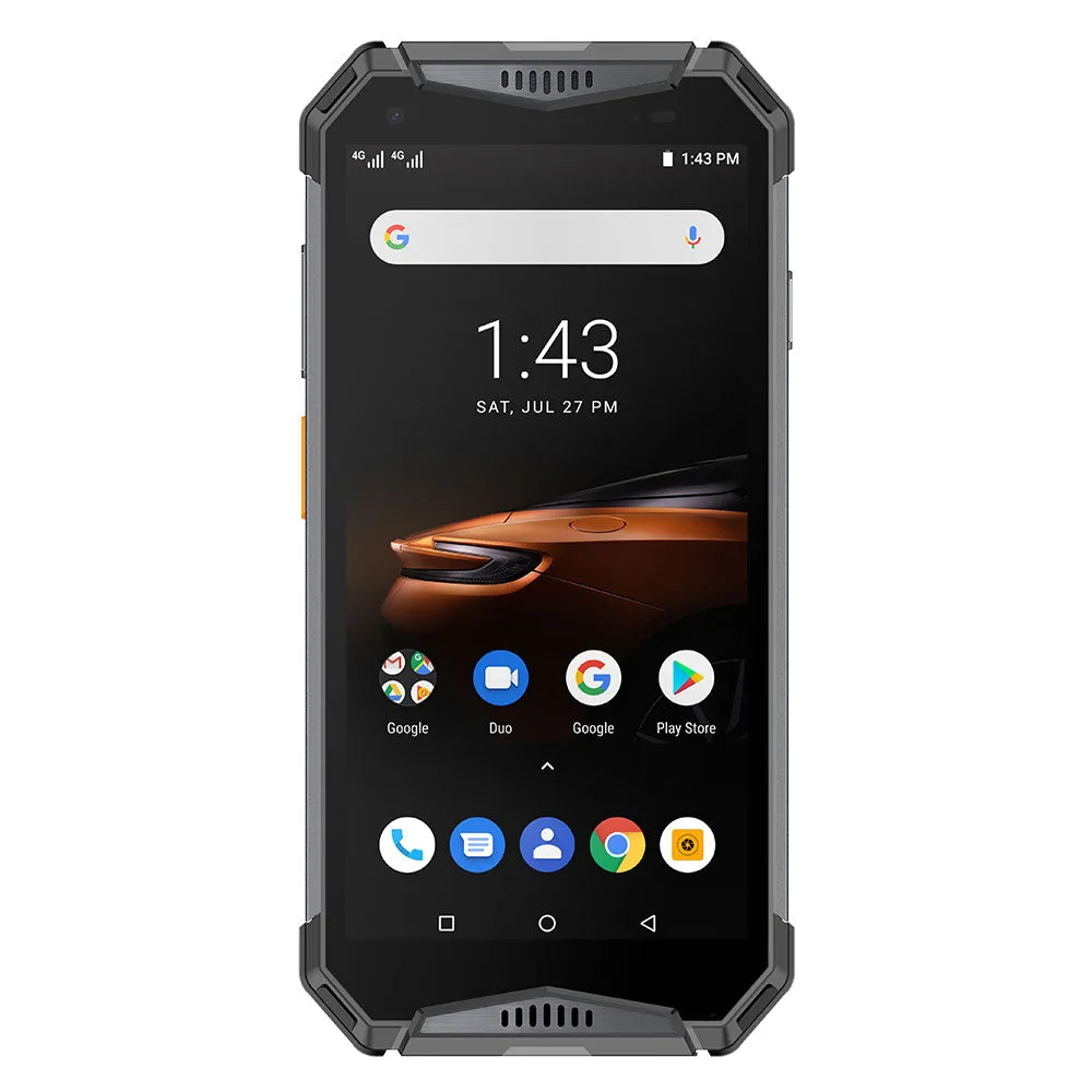Ulefone Armor 3W IP68 Waterproof Mobile Phones Android 9.0 5.7"" Helio P70 6G 64G Face ID NFC Global Version Smartphone Orange
