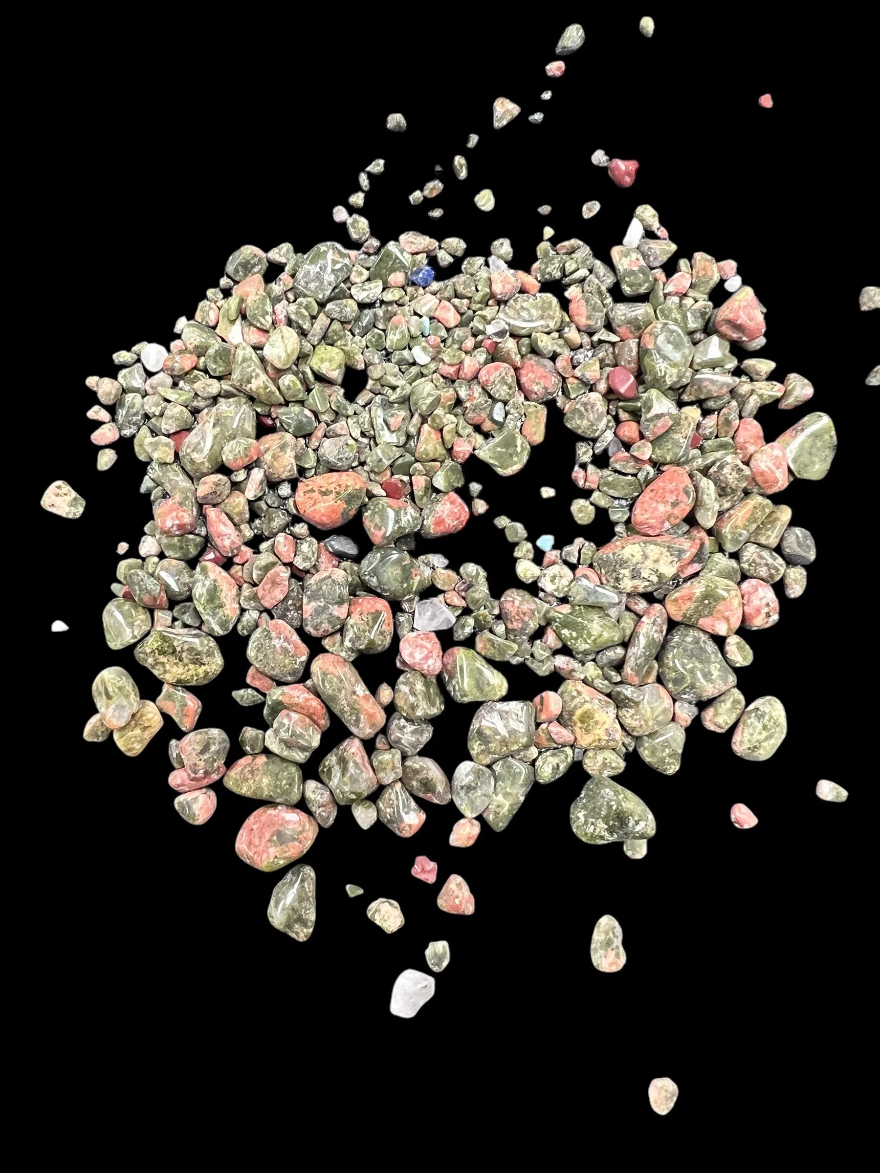 Unakite Gemstone Chips