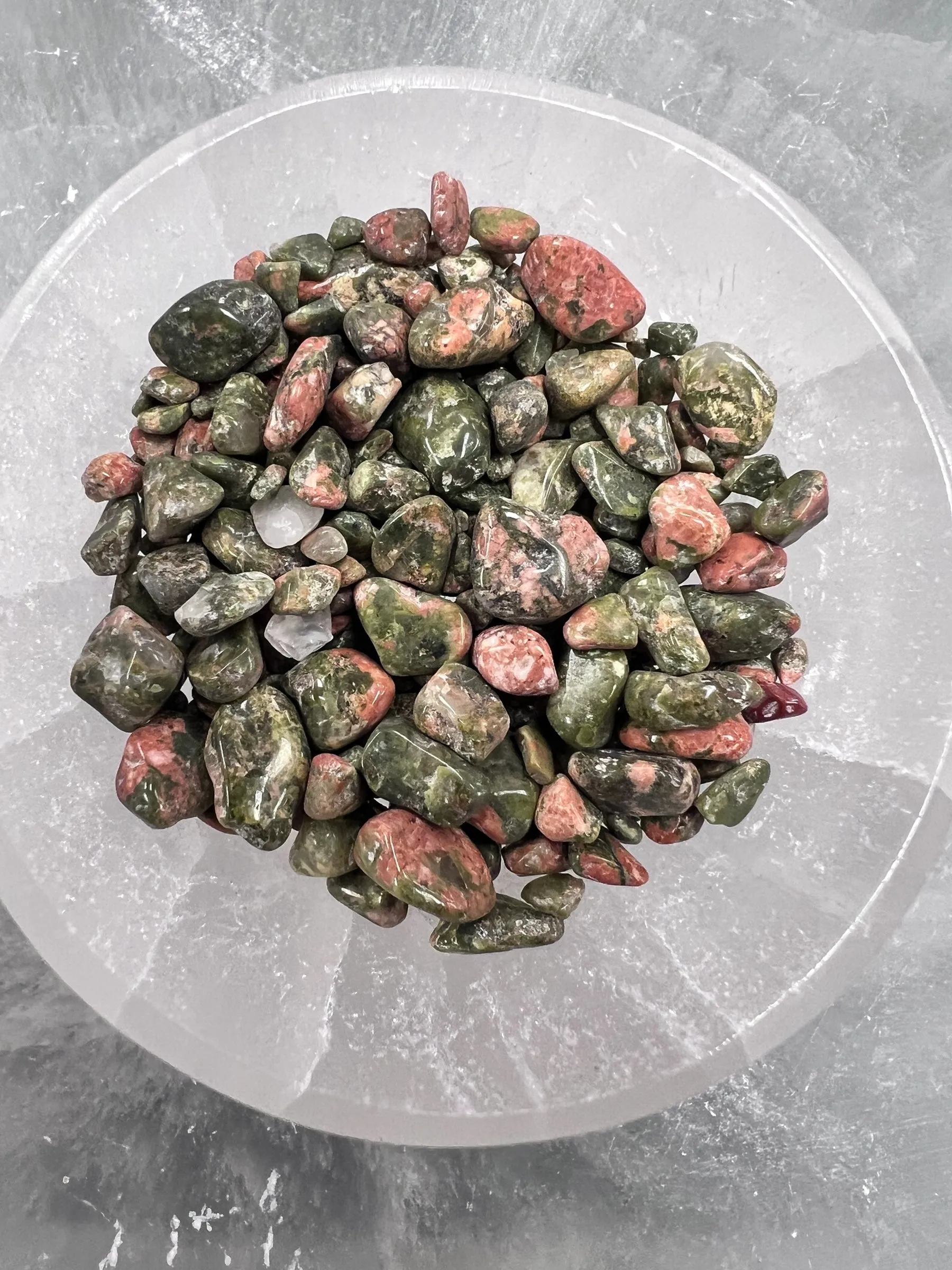 Unakite Gemstone Chips
