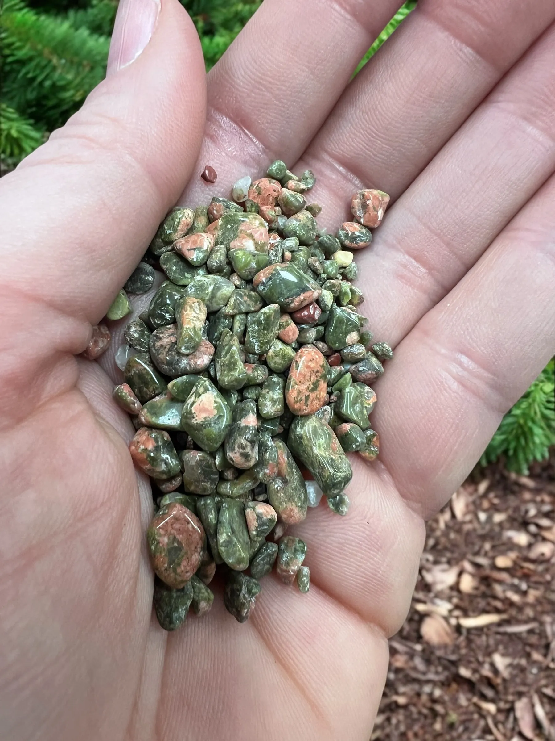 Unakite Gemstone Chips