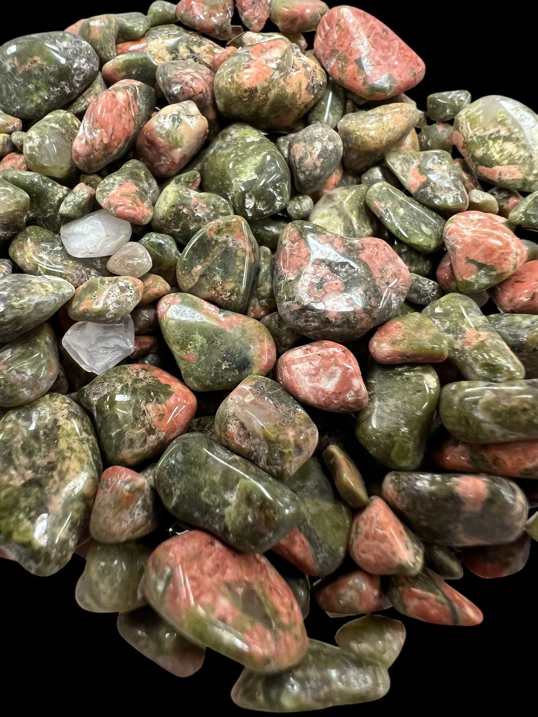 Unakite Gemstone Chips