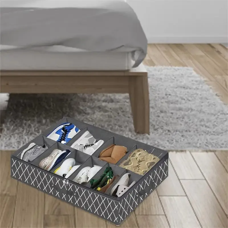 Under Bed Shoe Storage Underbed Storage Non Woven Box College Essentials Organization And Storage For Dorms Homes Apartments