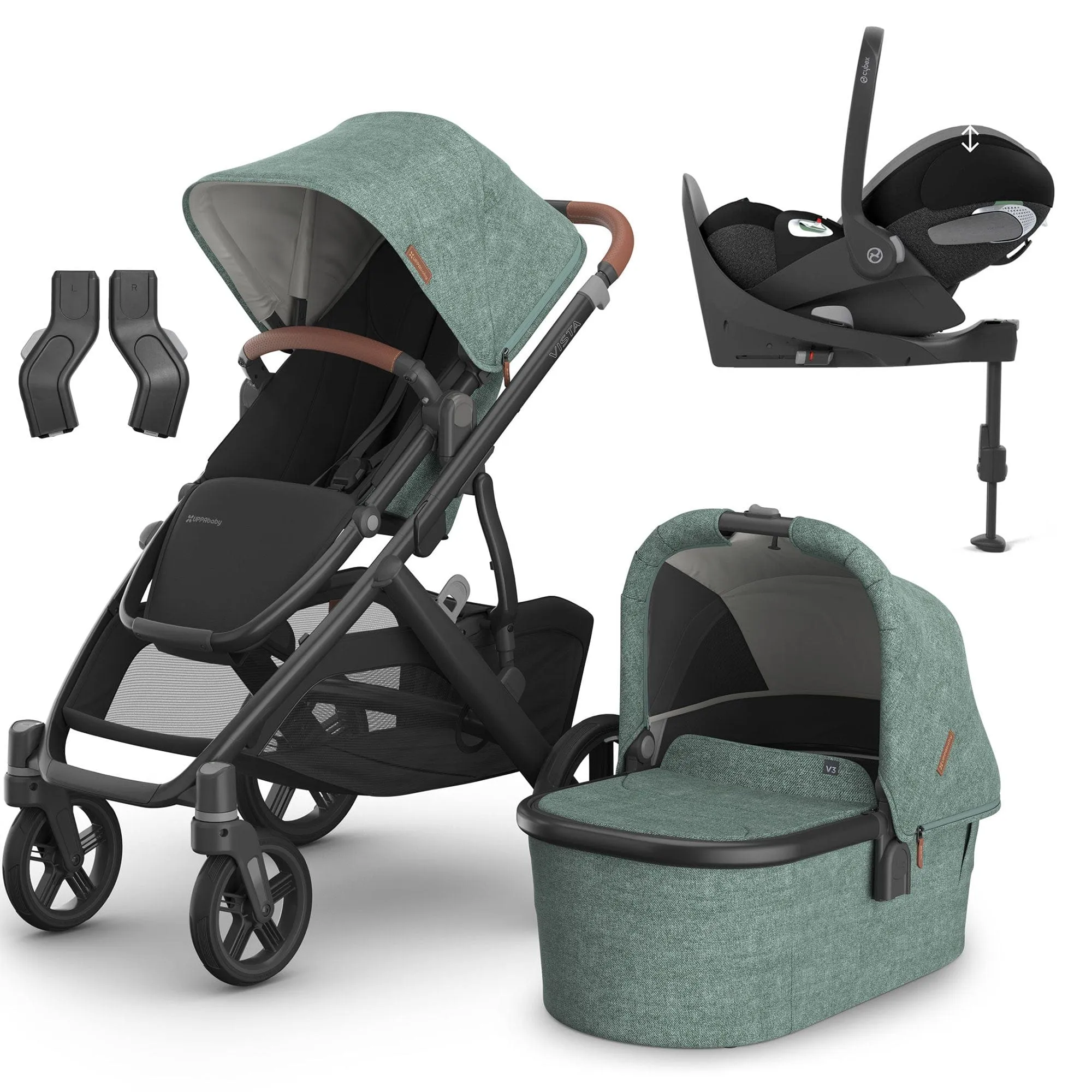 Uppababy Vista V3 Cybex Travel System - Gwen