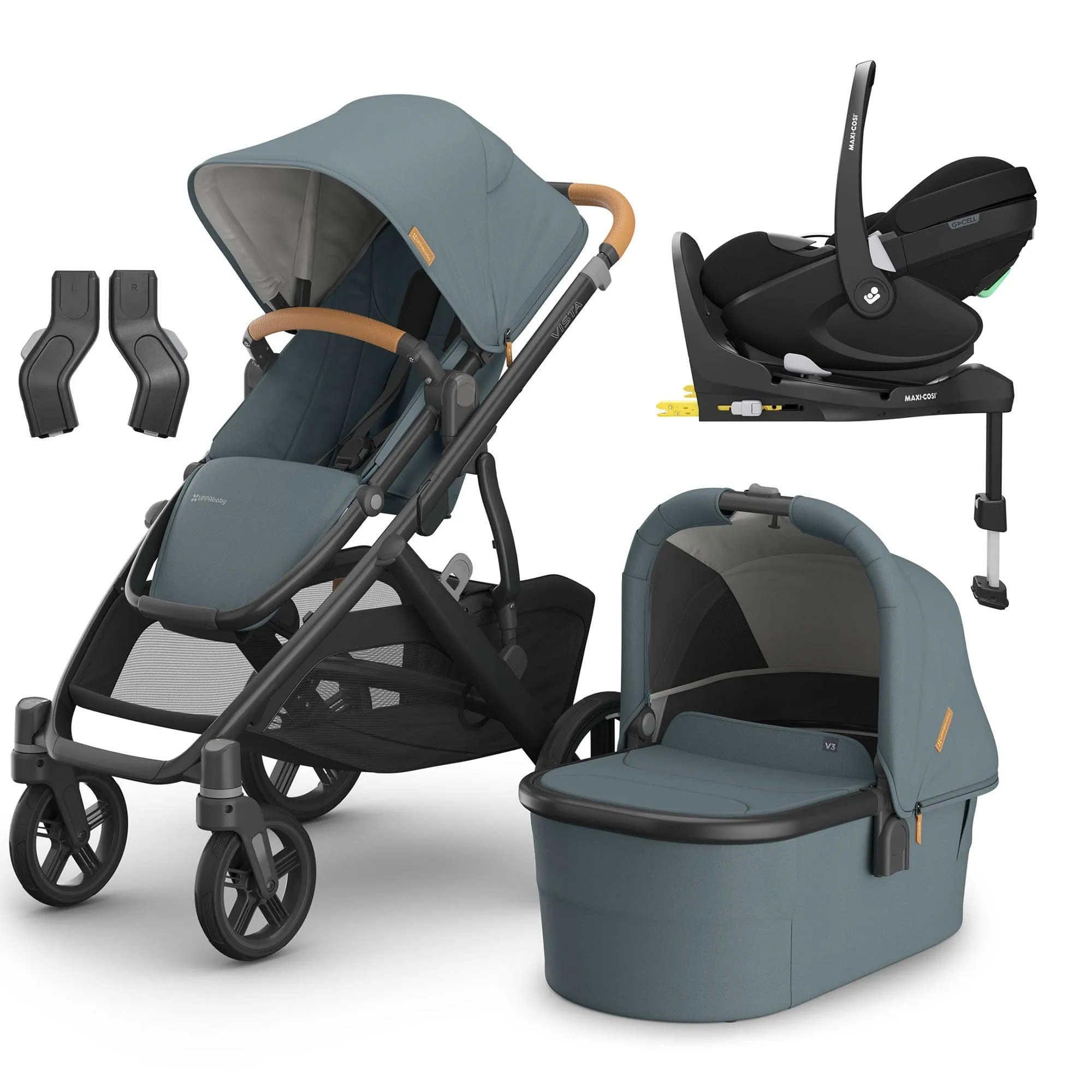 Uppababy Vista V3 Maxi-Cosi Travel System - Dillan