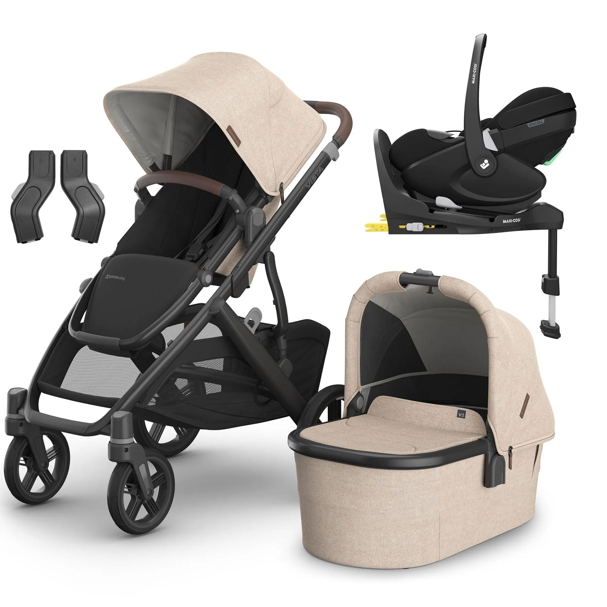 Uppababy Vista V3 Maxi-Cosi Travel System - Liam